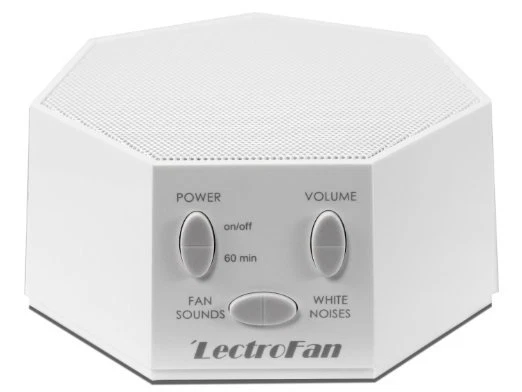 LECTROFAN White Noise Machine Fan Sound Generator with UK/US/EU Plugs - WHITE - Image 1 of 4