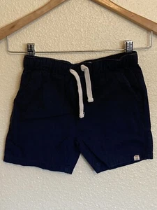 Boys Me & Henry Navy Dark Blue Cotton Twill Drawstring Shorts Size 6 7 - Picture 1 of 7