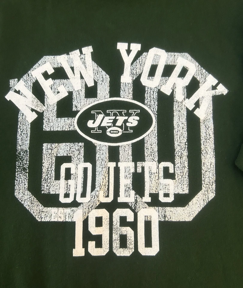 Victoria Secret Pink NY JETS NFL FOOTBALL Green PULLOVER SWEAT SHIRT HOODIE L - Изображение 1 из 4