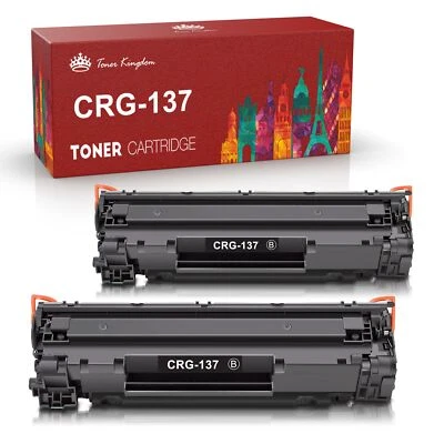 2 Pack CRG137 High Yield Black Toner Cartridge For Canon 137 ImageClass MF227dw - Image 1 of 4
