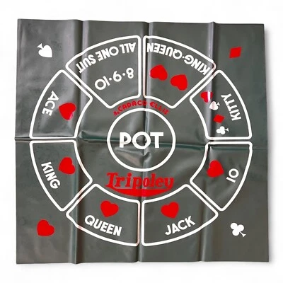 Alfombrilla de Juego Tripoley Solo Cadaco Original Vinilo Verde Edición Corona De Colección 1961 26x27 Foto 1 de 4