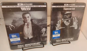 Dracula + Frankenstein 1931 4K Steelbooks (4K+Blu-ray+Digital) NEW- Box Shipping - Picture 1 of 9