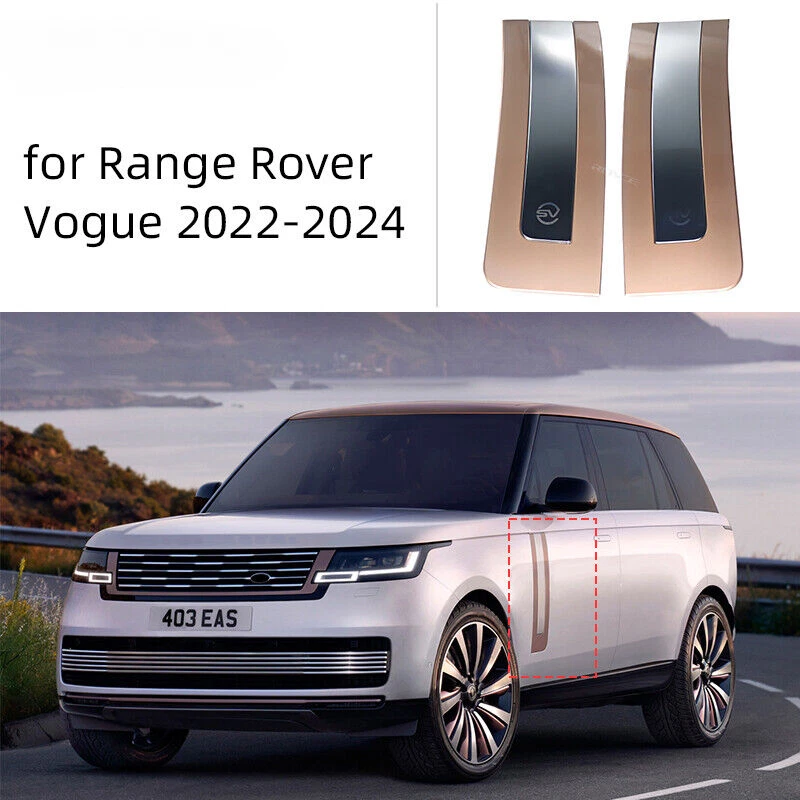 2Pc For Range Rover Vogue SV Style 2022-2024 Gold Door Side Fender Vent Grille — 第 1/4 张图片
