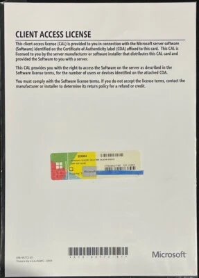 Windows Server 2012 RDS 5 Device OEM Software Client Access License / DN9D4 - Image 1 of 2