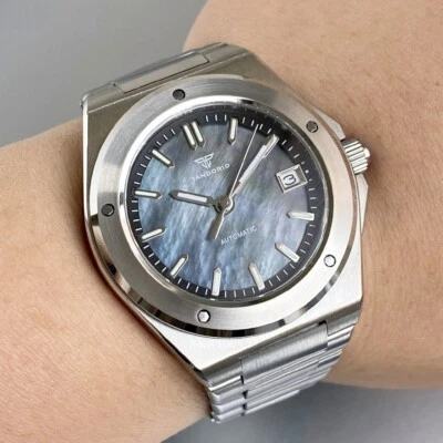 Reloj automático de cristal de zafiro Tandorio MOP Business Engineer NH35A para hombre Foto 1 de 4