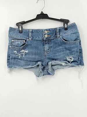 London Shorts Womens Size 6 Blue Jean Denim Mid Rise Cut-Off Jeans 569 - Image 1 of 4