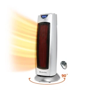 Comfort Zone Oscillating Digital Tower Space Heater with Remote Control - Picture 1 of 9