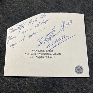 Earl M.  Simmons signed CUT Author hologram - Picture 1 of 2