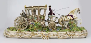 Gran grupo de carruajes de porcelana italiana vintage de Luigi Fabris - Imagen 1 de 8
