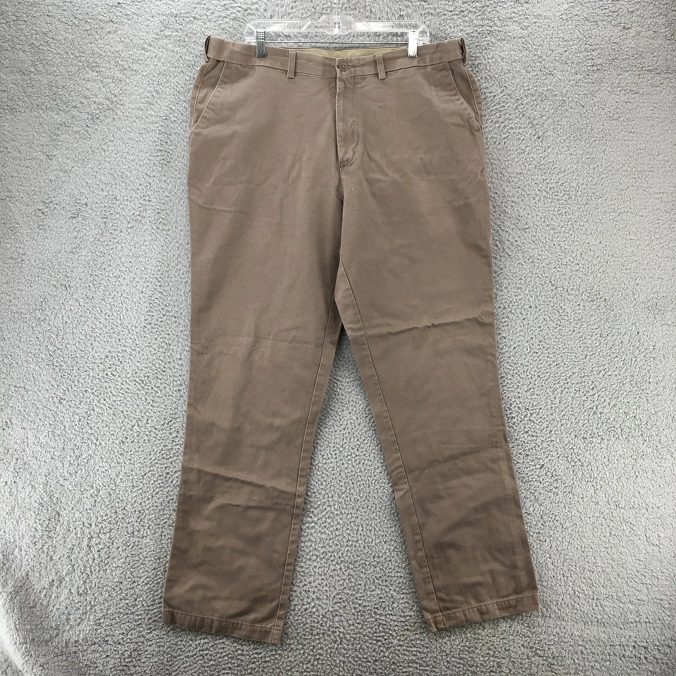 Pantalones chinos rectos Cabelas para hombre 40x34 topo tiro alto bolsillo lateral cremallera mosca informales Foto 1 de 4