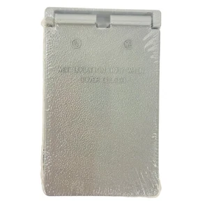 Appleton WVG1 One Gang Weatherproof Cover Vertical Mount Aluminum Gray - Picture 1 of 6