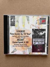 Schubert: Piano Quintet 114 Mozart: Clarinet quintet 581/ CD Bon état