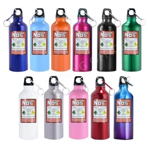 NOS Bottiglia d'acqua/thermos/bicchiere 20 oz - nero/blu/argento/rosso e altro - Foto 1 di 15