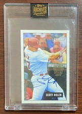 2022 Topps Archives Signature Series Retired Edition Scott Rolen Auto 1/1