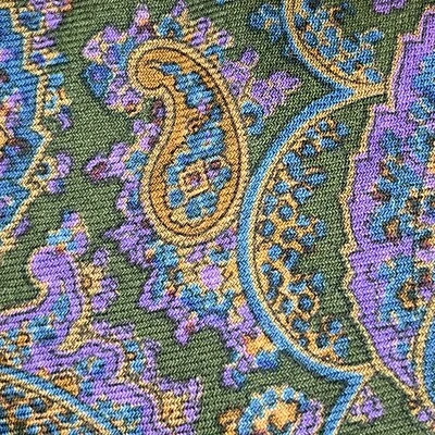 £85 CORBATA LIBERTY OF LONDON HOMBRE MULTICOLOR LANA ESTAMPADO PAISLEY Y1 Foto 1 de 4