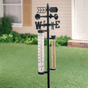 4 Foot Tall Classic 3 In 1 Weathervane Center Garden Stake