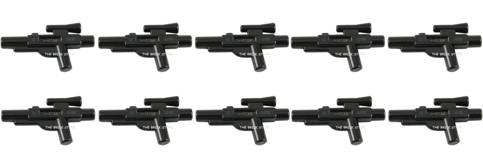 10 X OFFICIAL LEGO - BLACK SHORT BLASTER, STAR WARS - 58247 - SAMEDAY FAST - NEW