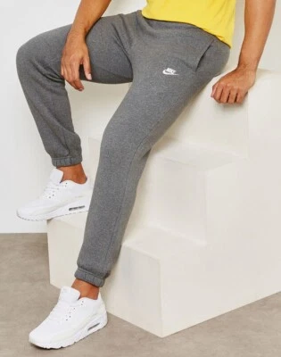 Nike Club Sportswear Jogginghose Jogger Sporthose Fleece Grau Hose 804406-071 - Bild 1 von 2