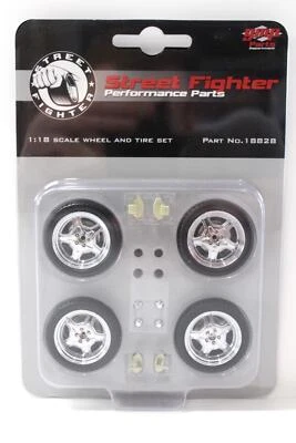 1:18 GMP Street Fighter Roadrunner Ruote Wheel Set 4 Pz. - Immagine 1 di 3