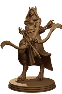 Dungeons & Dragons Playable Character - Female Tabaxi - Ranger, Archer, Hunter - Picture 1 of 9