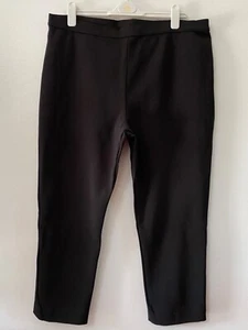 JOAN VASS WOMEN'S BLACK RAYON & NYLON PANTS SIZE 2X - Picture 1 of 3