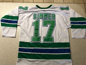 Charlie Simmer Autographed California Golden Seals Custom Hockey Jersey w/COA - Picture 1 of 4