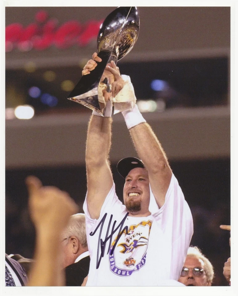 TRENT DILFER Signed/Autographed SUPER BOWL XXXV BALTIMORE RAVENS 8x10 Photo COA - Image 1 of 1