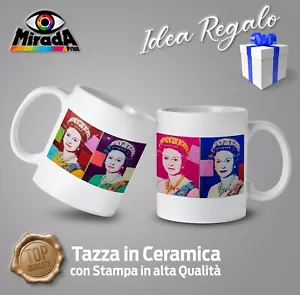 TAZZA MUG REGINA ELISABETTA THE QUEEEN ELIZABETH II GOD SAVE THE QUEEN POP ART - Foto 1 di 2