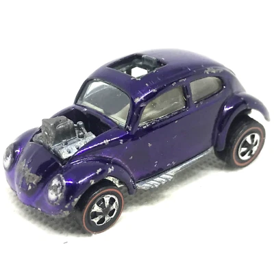 Hot Wheels Redline Custom Volkswagen 1967 Purple White Int. Made In USA - Image 1 of 4