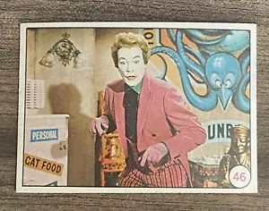 1966 Topps Batman Bat Laffs Card 46 The Joker Puzzle Back - Picture 1 of 5