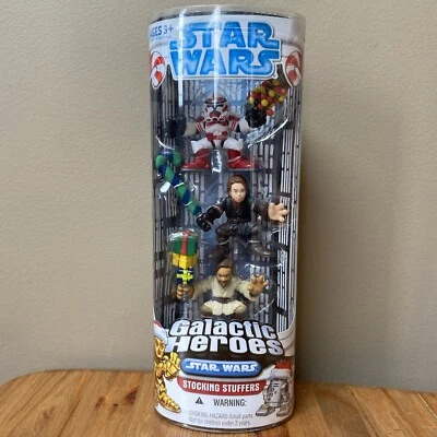 Star Wars Galactic Heroes STOCKING STUFFERS 2008 NUEVO EN CAJA ABIERTA Foto 1 de 4