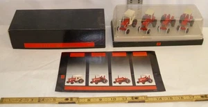 ERTL INTERNATIONAL MODEL IHC "66" FARM TRACTOR 1:64 FOUR PIECE SET BOXED - Picture 1 of 4
