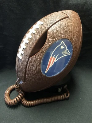 New England Patriots entonces y ahora logotipos vintage NFL fútbol americano teléfono con cable Foto 1 de 2