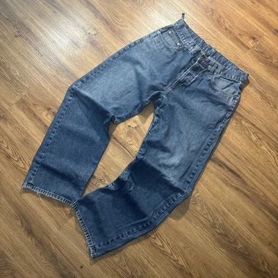 Vintage Y2K Hurley Skater Grunge Baggy Denim Jeans Size 32 - Image 1 of 4