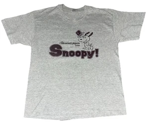 Vintage 90s Peanuts Snoopy Single Stitch Graphic T-Shirt Men’s Large Hanes - Picture 1 of 8