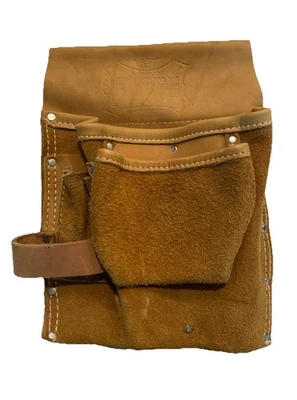 Bolsa de cinturón de herramientas de cuero de vaca McGuire Nicholas 423L vintage Foto 1 de 3