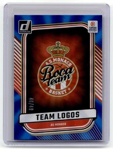 2024-25 Donruss EuroLeague #11 AS Monaco Team Logos Blue Laser /49 - Picture 1 of 2