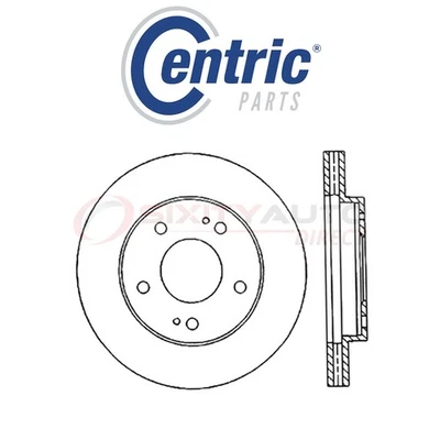 Centric C-TEK Disc Brake Rotor for 1990-1994 Plymouth Laser 1.8L 2.0L L4 - oz Foto 1 de 4