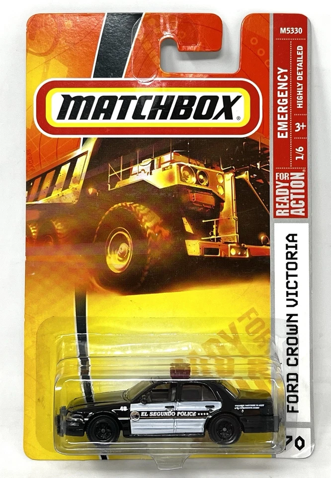 2007 Matchbox Ford Crown Victoria 70 El Segundo Police Highly Detailed  - Image 1 of 4