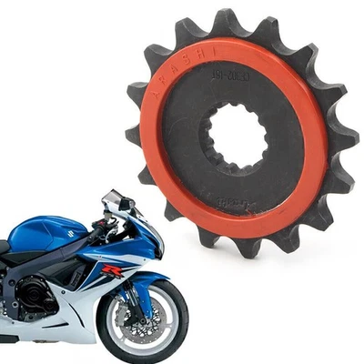 Piñón de transmisión de cadena delantero 16T Piñón delantero para Suzuki GSXR600 2011-18/GSXR750 Foto 1 de 4