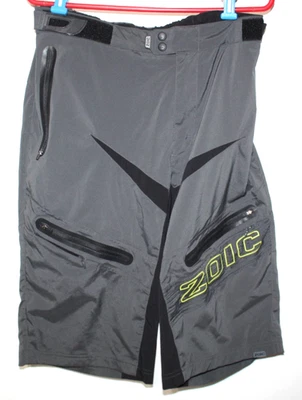Zoic Ether Cycling Shorts Mens Gray XL Biking Hiking Outdoor Adjustable Pockets - Image 1 of 4
