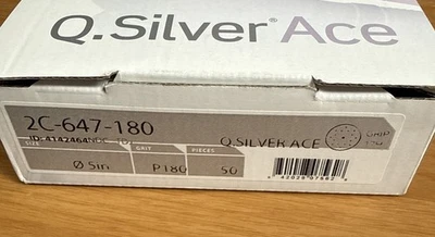 Mirka Silver Ace 2c-647-180 5” P180 Grit 50 Pcs.  Hook Loop - Image 1 of 4