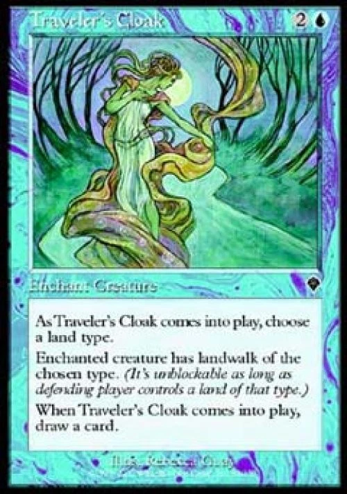 Traveler's Cloak - Light Play MTG Invasion - Image 1 of 1