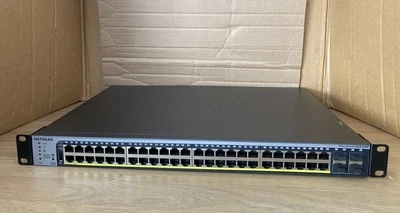 Netgear GS752TPv2 Gigabit PoE+ Switch with Brackets Netgear ProSafe GS752TP v2 - Image 1 of 4