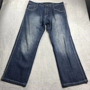 Southpole Jeans Herren 40x32 Blau 4180 Denim Baggy Fit Verblassen Skater Hip Hop Y2K - Bild 1 von 10