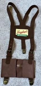Leinenkugels Lederhosen Oktoberfest Bauchtasche Bierhalter mit Hosenträgern NEU - Bild 1 von 4