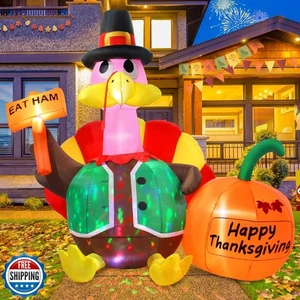 Wabolay Pavo Inflable Exterior Acción de Gracias Decoración 6 pies Gigante Explosión T - Imagen 1 de 5