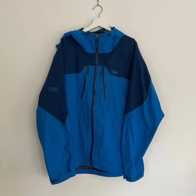 Chaqueta de esquí snowboard Gore-Tex para hombre Outdoor Research XXL azul impermeable Foto 1 de 4