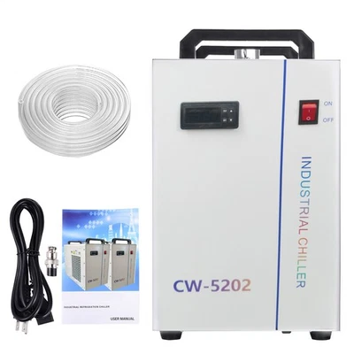 Resfriador de água industrial CW-5202 para máquinas de corte de gravação a laser de CO2 - Imagem 1 de 4