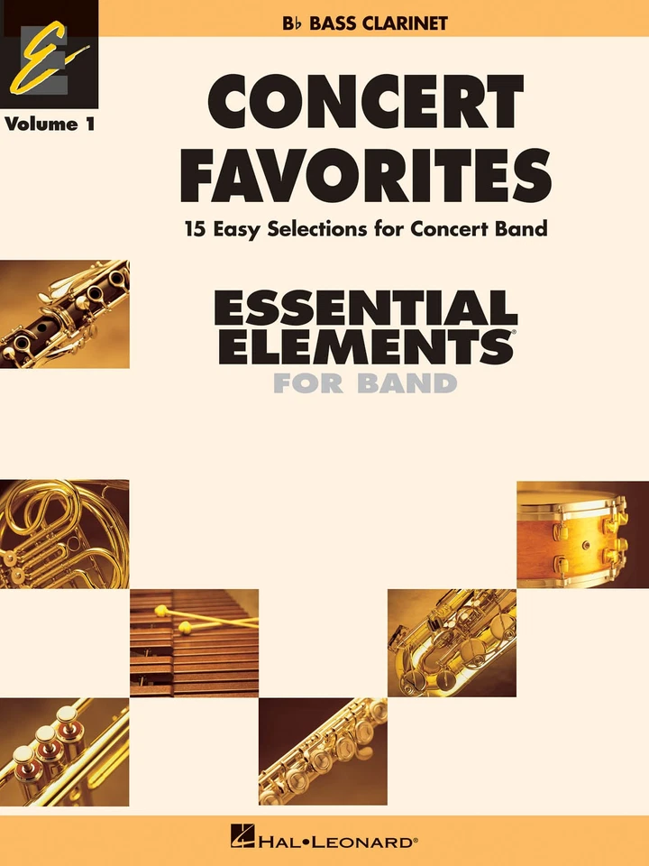 Concert Favorites Vol 1 Bb Bass Clarinet Essential Elements 2000 Band Book - Image 1 of 1
